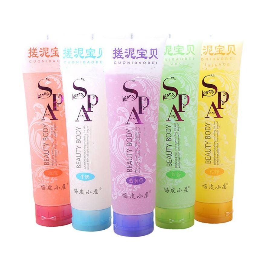 台灣發貨~搓泥寶膏 搓泥寶 玫瑰 檸檬 水蜜桃 搓泥沐浴露 深層清潔 去角質 身體磨砂膏 搓澡泥 搓泥去角質 身體去角質-細節圖4