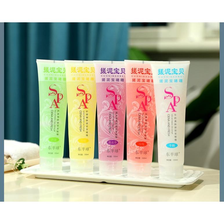 台灣發貨~搓泥寶膏 搓泥寶 玫瑰 檸檬 水蜜桃 搓泥沐浴露 深層清潔 去角質 身體磨砂膏 搓澡泥 搓泥去角質 身體去角質-細節圖5