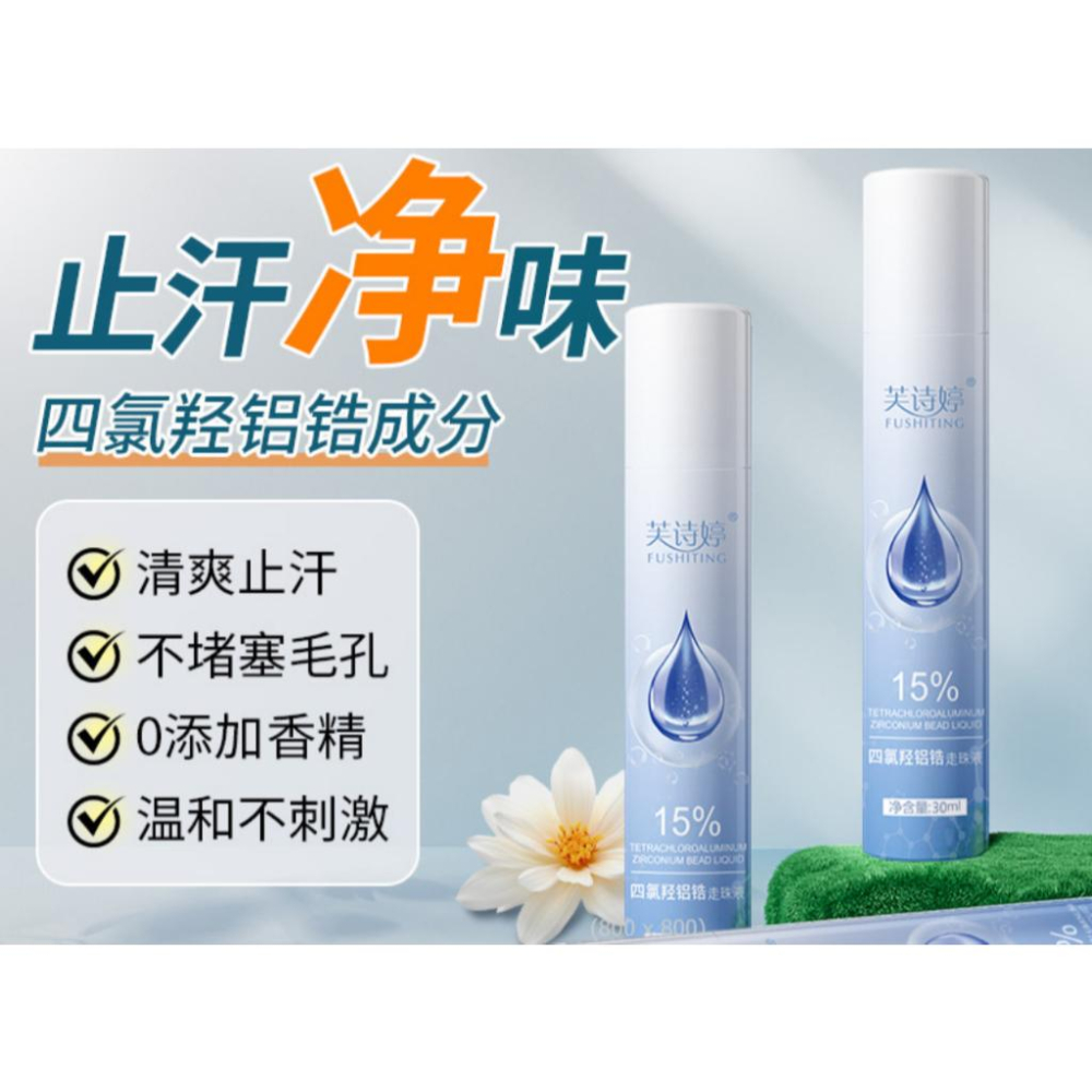 台灣出貨~四氯羥鋁鋯止汗露 男女 止汗露 腋下脚汗 狐臭噴霧 止汗噴霧 凈味香體露 去狐臭 汗臭 腳臭 腋臭 異味-細節圖6