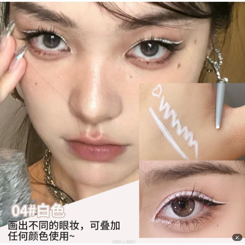 台灣出貨~眼線膠筆 眼線筆 眼線 防水眼線筆 防水防汗油 不易暈染 眉筆 臥蠶筆 極細 初學 學生眼線筆-細節圖4