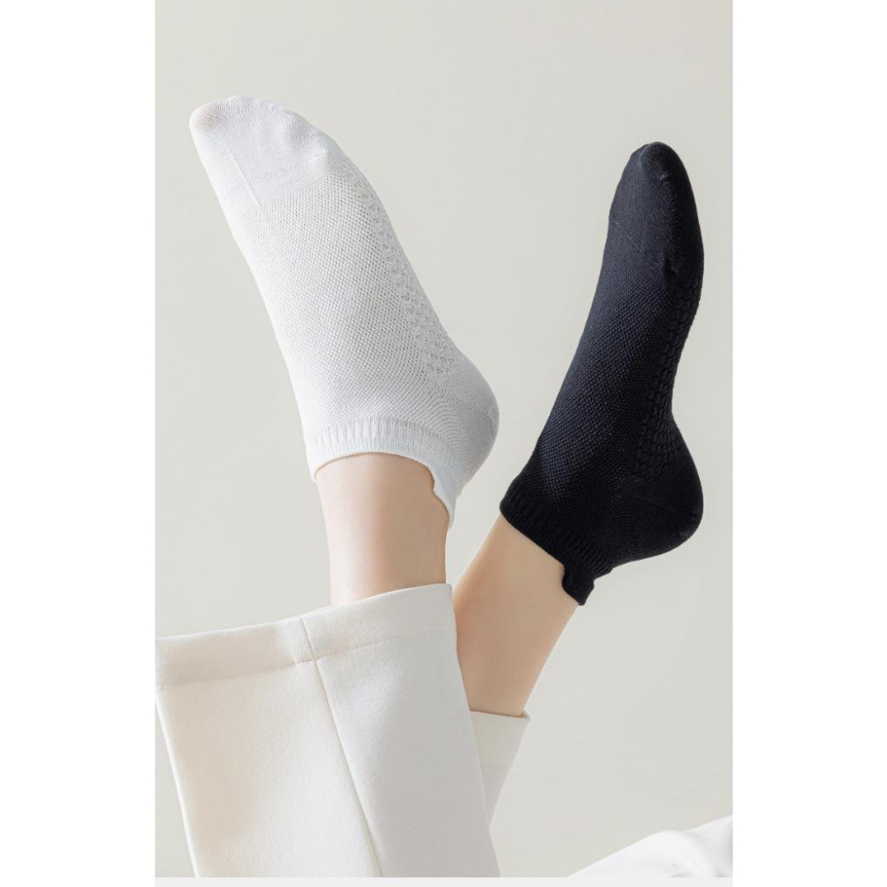 🫧船型襪 透氣網眼短襪 按摩底提耳短襪 女生短襪 網眼透氣短襪 提耳襪 淺口船襪 透氣防臭 船襪 女短襪 女襪子-細節圖6