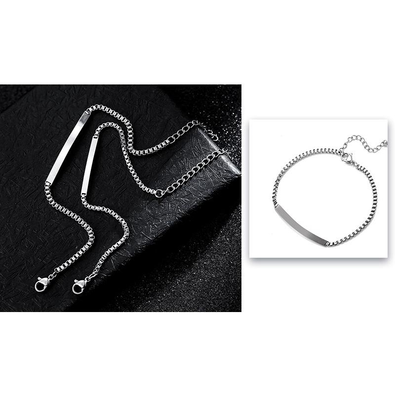 💕情侶手鍊 鈦鋼手鍊 威尼斯盒子手鏈 鈦鋼男生手鍊 女生手鍊 情侶手環 手環 B039-細節圖3