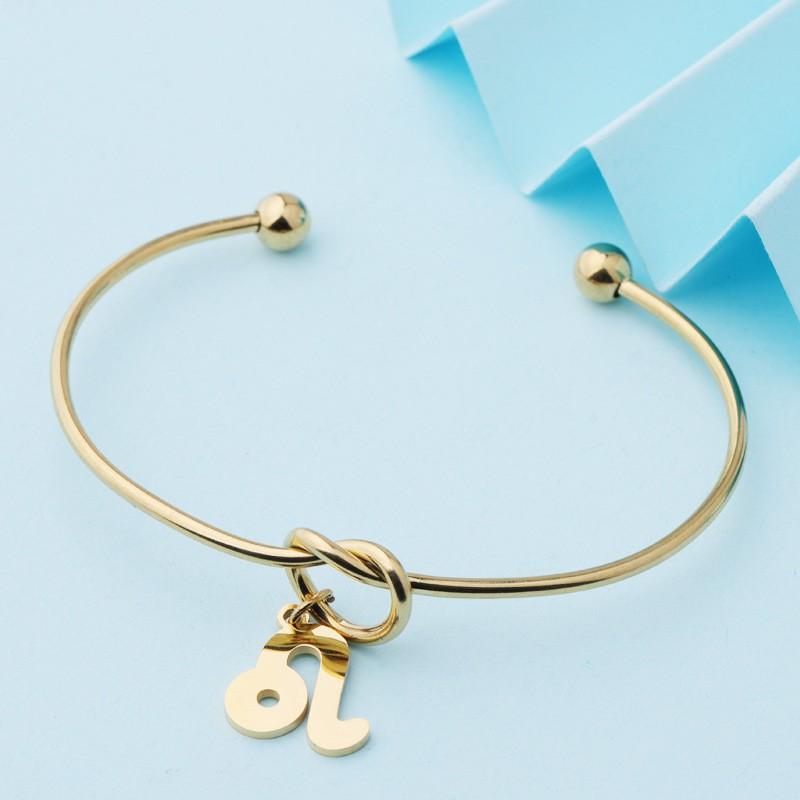 ✨同心結星座手環 12星座鈦鋼手鍊 12星座符號手鍊 十二星座手環 鈦鋼星座手環 12星象手環 鈦鋼手環 手鍊-細節圖4