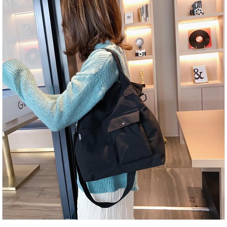 新款韓版百搭帆布托特包 斜挎帆布包 斜背包 單肩包 側背包 大包包 肩背包 托特包 斜挎包-細節圖2