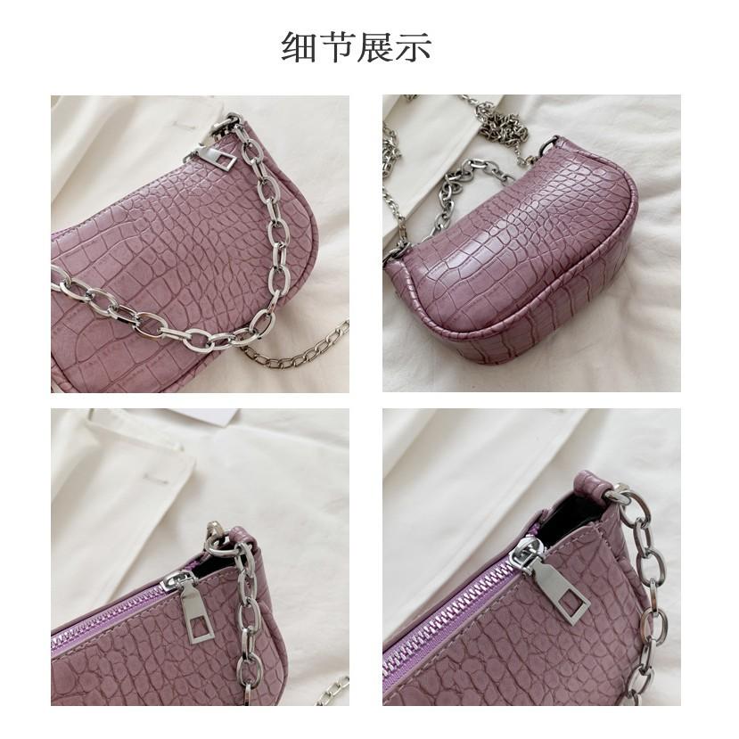 ins超火小包包 新款潮百搭鏈條小方包 韓版單肩chic鏈條斜挎包 斜背包 側背包 單肩包 外出小包包-細節圖7