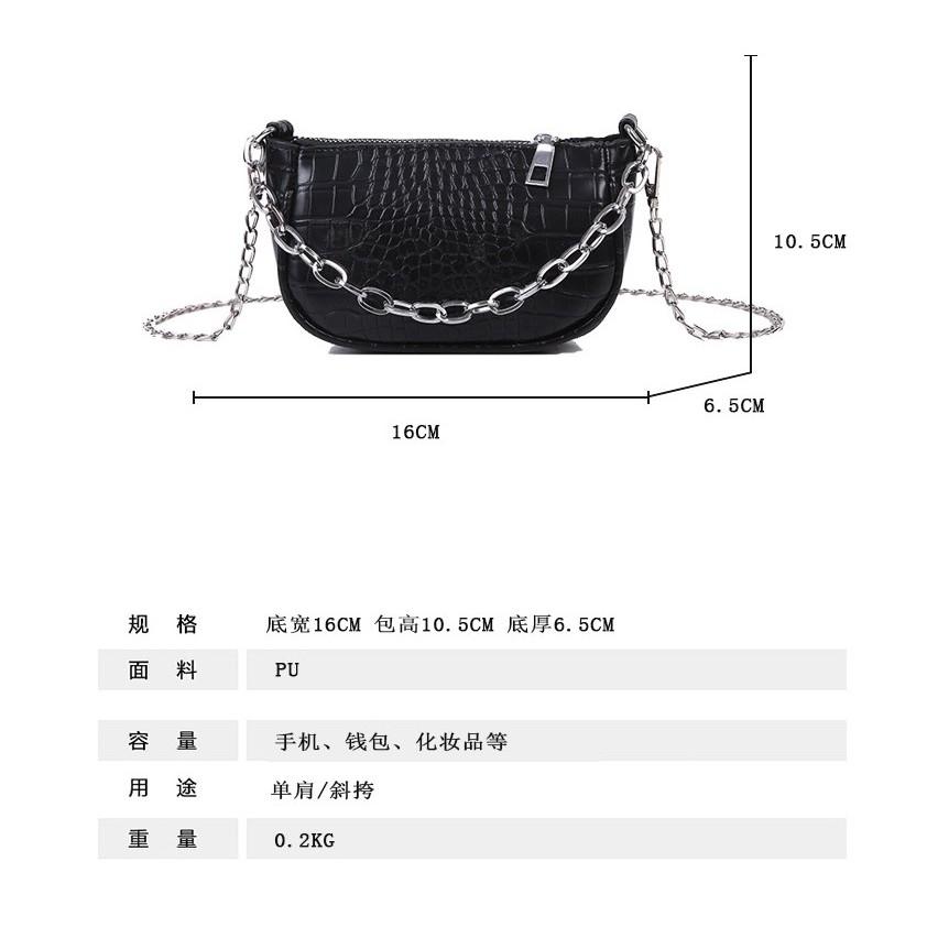 ins超火小包包 新款潮百搭鏈條小方包 韓版單肩chic鏈條斜挎包 斜背包 側背包 單肩包 外出小包包-細節圖9