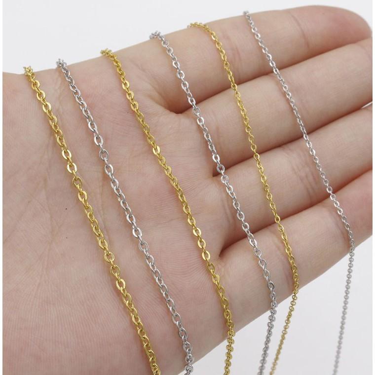 大寫寫 英文字母項鍊 白鋼*鋼色 26英文字母項鍊 不易過敏 可碰水-細節圖9