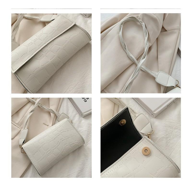 chic包包 鱷魚紋小方包 腋下包 手機包 法棍包 百搭單肩包  斜挎包 側肩包 外出小方包 xm8629-細節圖6