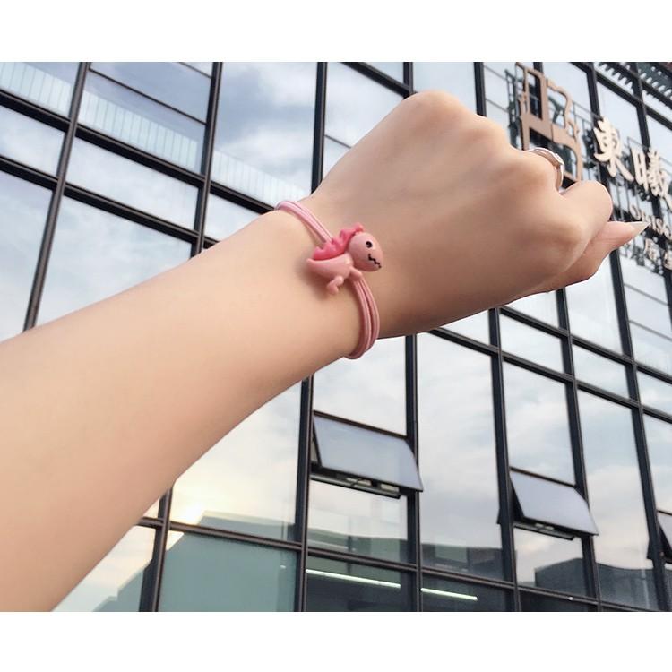 韓風 INS🎠 小恐龍髮圈 泫雅風小花髮圈 糖果髮圈  馬尾髮圈  髮飾 束髮圈 束髮帶-細節圖2