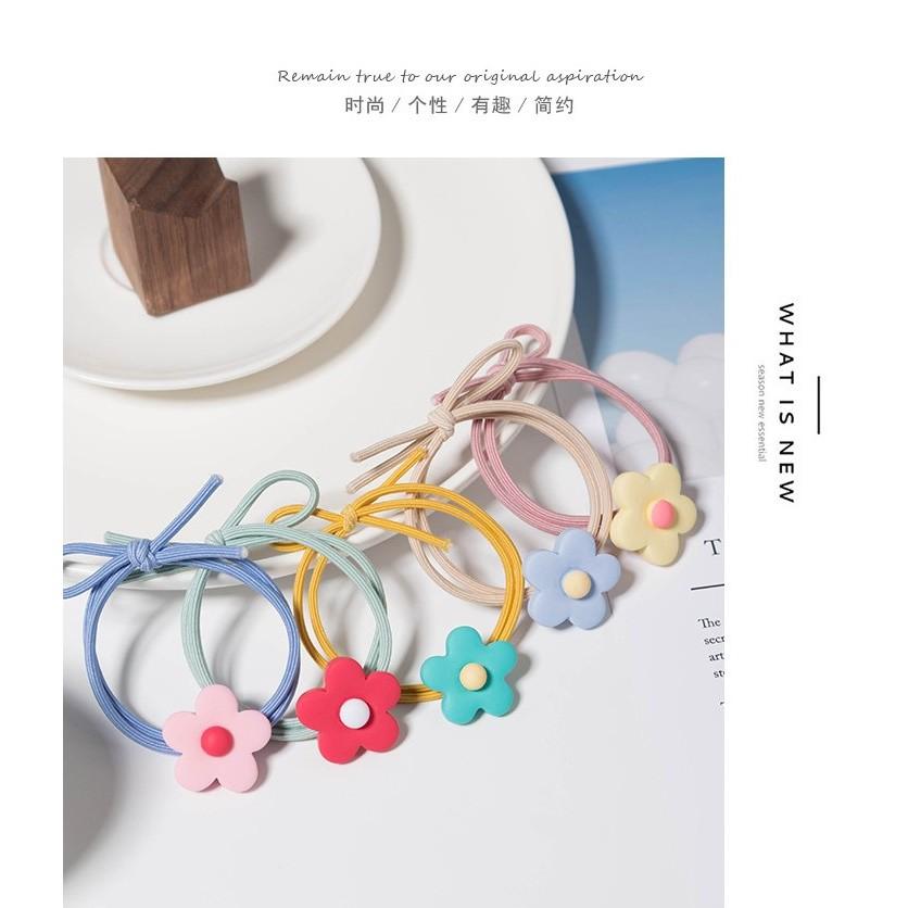 韓風 INS🎠 小恐龍髮圈 泫雅風小花髮圈 糖果髮圈  馬尾髮圈  髮飾 束髮圈 束髮帶-細節圖5