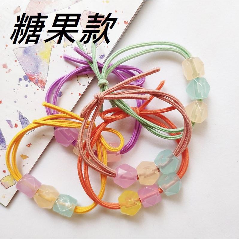 韓風 INS🎠 小恐龍髮圈 泫雅風小花髮圈 糖果髮圈  馬尾髮圈  髮飾 束髮圈 束髮帶-細節圖6