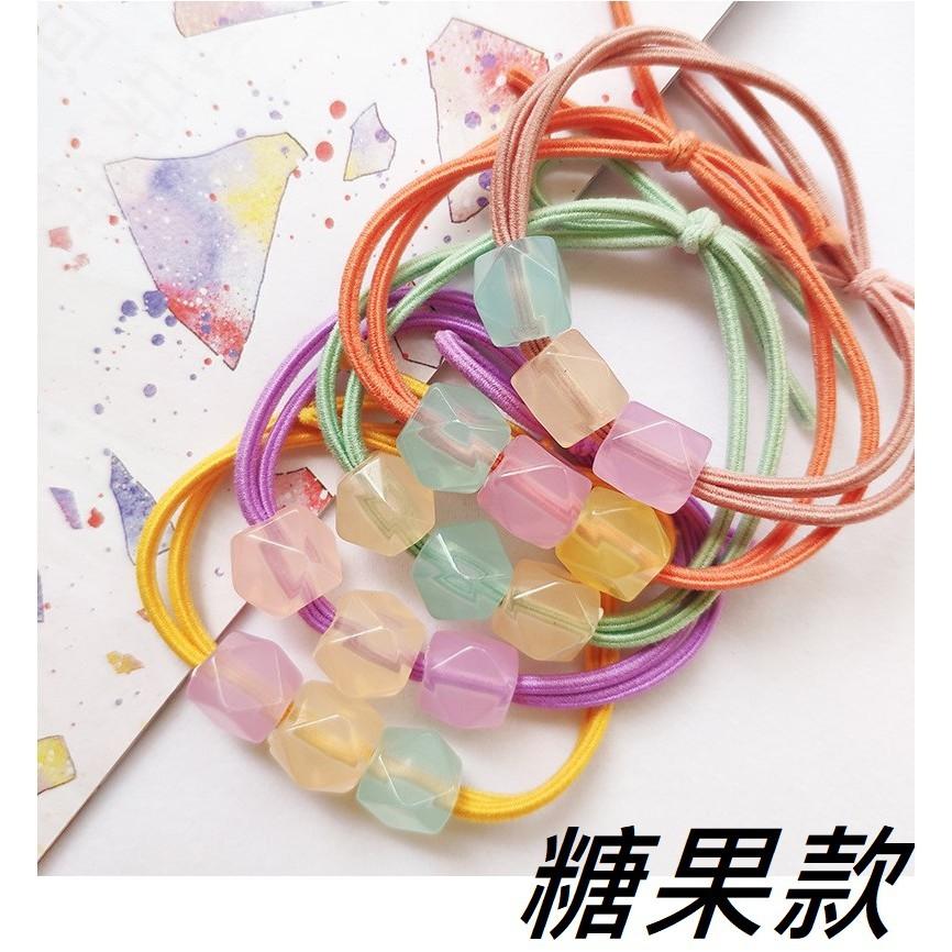 韓風 INS🎠 小恐龍髮圈 泫雅風小花髮圈 糖果髮圈  馬尾髮圈  髮飾 束髮圈 束髮帶-細節圖7