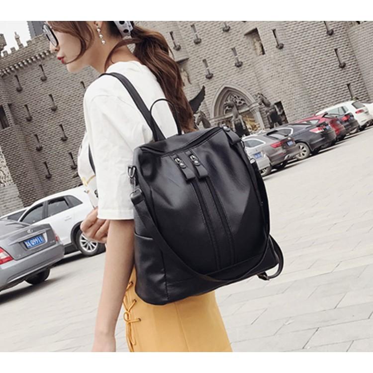 🎉復古防水單肩背包 韓款簡約後背包 2用肩背包 肩背手提2用包 雙肩包 手提包 休閒背包 旅行背包-細節圖2