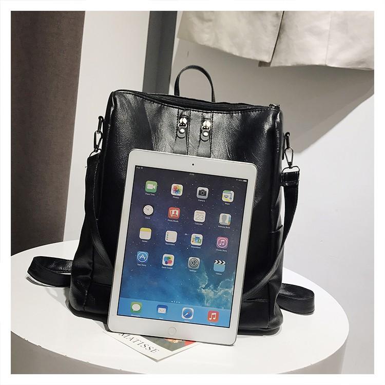 🎉復古防水單肩背包 韓款簡約後背包 2用肩背包 肩背手提2用包 雙肩包 手提包 休閒背包 旅行背包-細節圖6