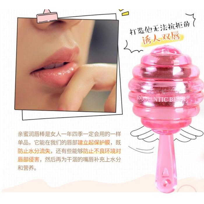 ROMANTIC BEAR 棒棒糖唇膏 網紅INS 棒棒糖唇膏 棒棒糖護唇膏 潤唇膏 滋潤防乾裂-細節圖2