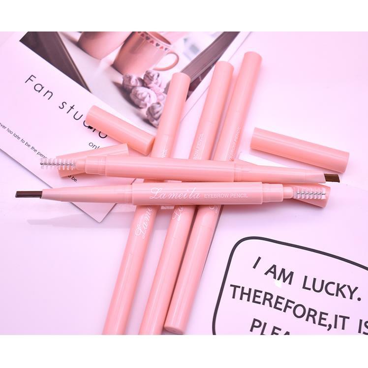 拉美拉 2013粉色雙頭眉筆 馬卡龍眉筆 雙頭眉筆~(眉筆*眉刷)/現貨:7色-細節圖2