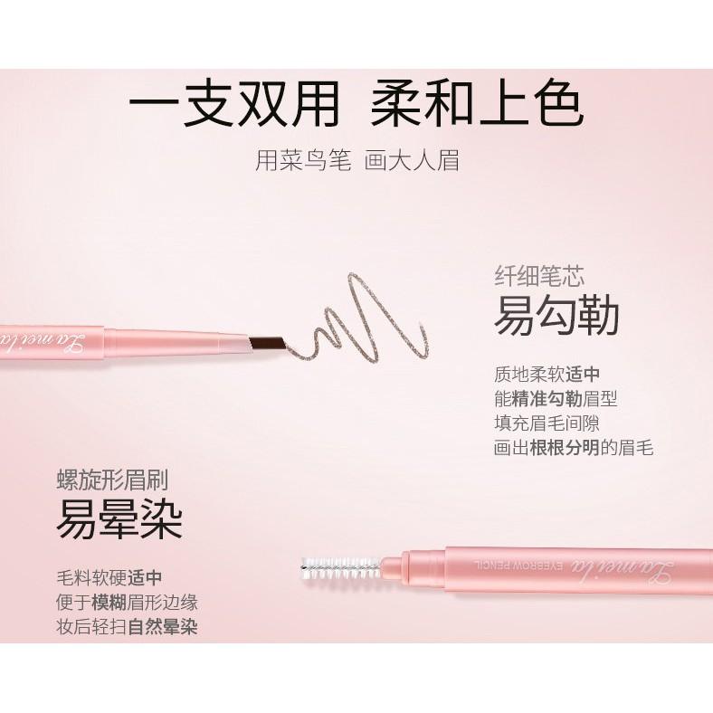 拉美拉 2013粉色雙頭眉筆 馬卡龍眉筆 雙頭眉筆~(眉筆*眉刷)/現貨:7色-細節圖5