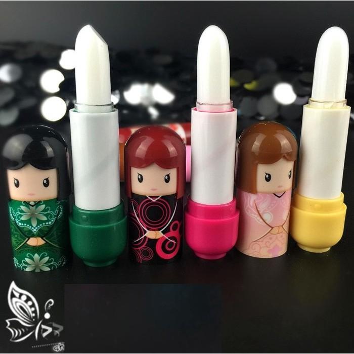 NG區心之戀 和服日本娃娃護唇膏 和服娃娃唇膏/潤唇膏 滋潤*防乾裂 無色唇膏-細節圖2