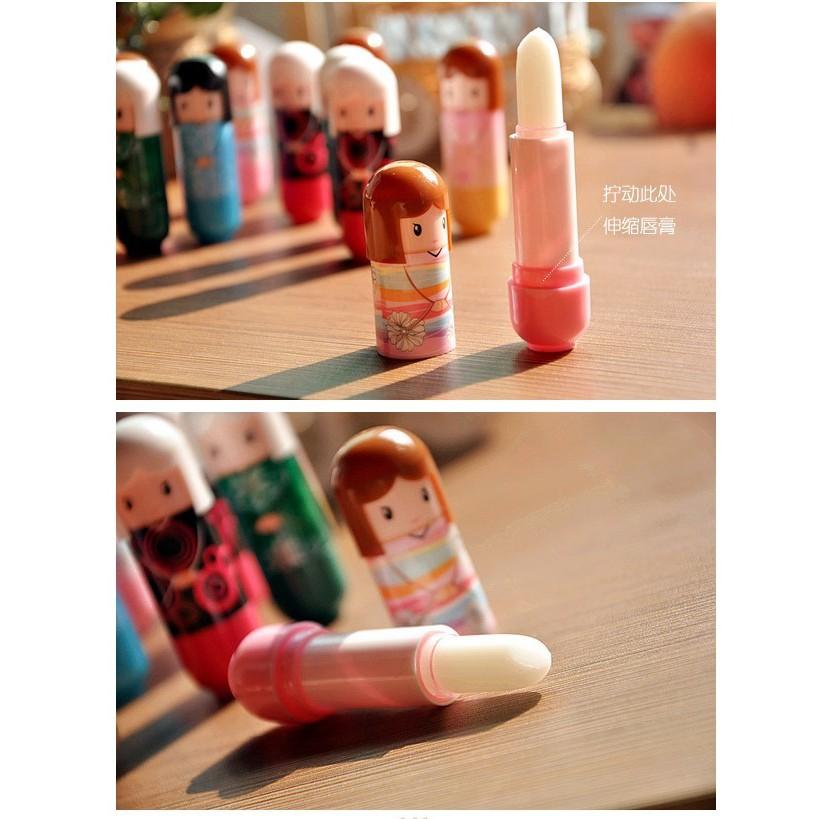 NG區心之戀 和服日本娃娃護唇膏 和服娃娃唇膏/潤唇膏 滋潤*防乾裂 無色唇膏-細節圖4