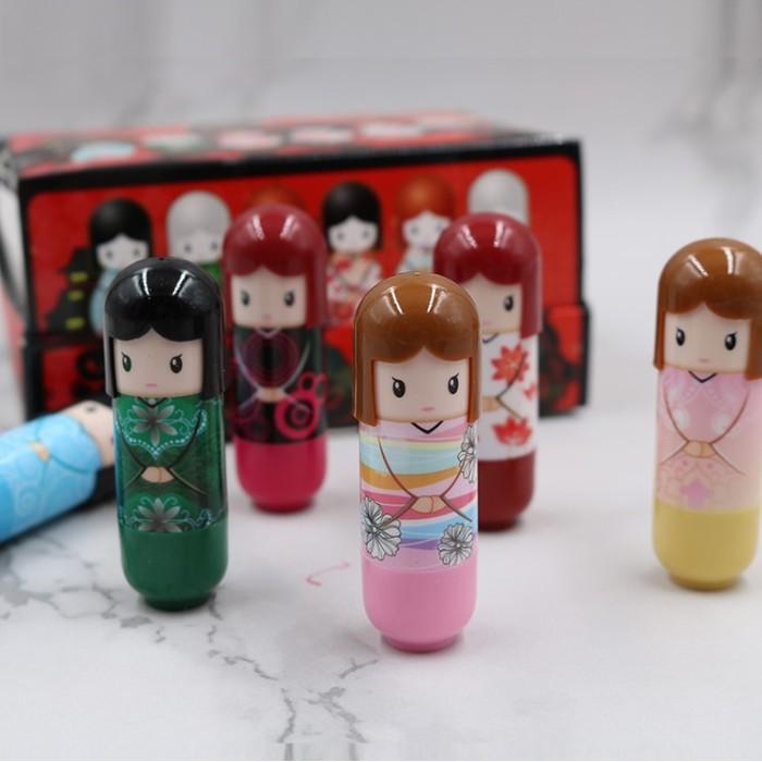 NG區心之戀 和服日本娃娃護唇膏 和服娃娃唇膏/潤唇膏 滋潤*防乾裂 無色唇膏-細節圖6