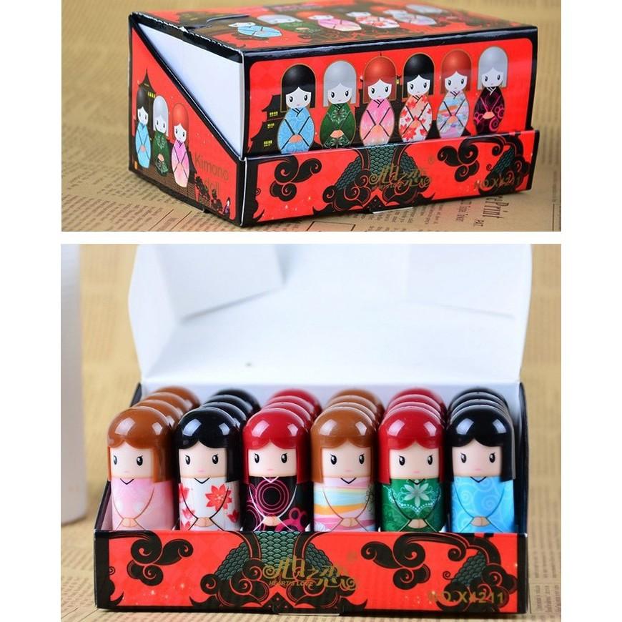 NG區心之戀 和服日本娃娃護唇膏 和服娃娃唇膏/潤唇膏 滋潤*防乾裂 無色唇膏-細節圖7