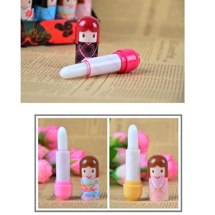 NG區心之戀 和服日本娃娃護唇膏 和服娃娃唇膏/潤唇膏 滋潤*防乾裂 無色唇膏-細節圖8