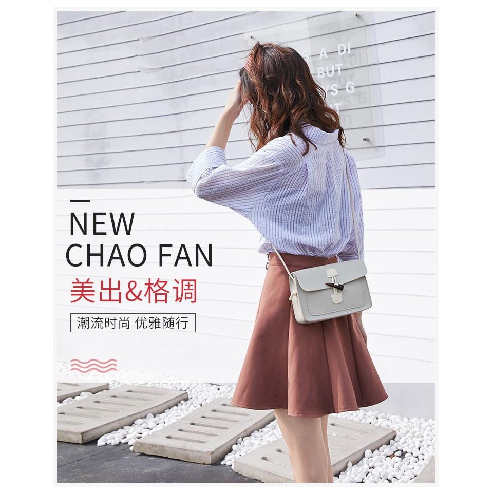 韓款B-037 純色小方包 斜背包  單肩包 手提包 側背包 女生包包 百搭小方包 鎖扣小包 女包 手機包 外出小包包-細節圖2