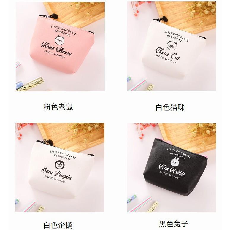 韓版~喵喵零錢包可愛貓咪果凍零錢包 貓咪錢包 cat小錢包 收納包 鑰匙包 化妝包-細節圖6
