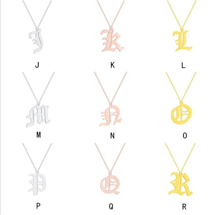 26英文字母白鋼玫瑰金手鍊 復古英文字母手鍊 26字母手鍊 玫瑰金古英文字母手鍊 生日禮物26英文字母手鍊-細節圖5