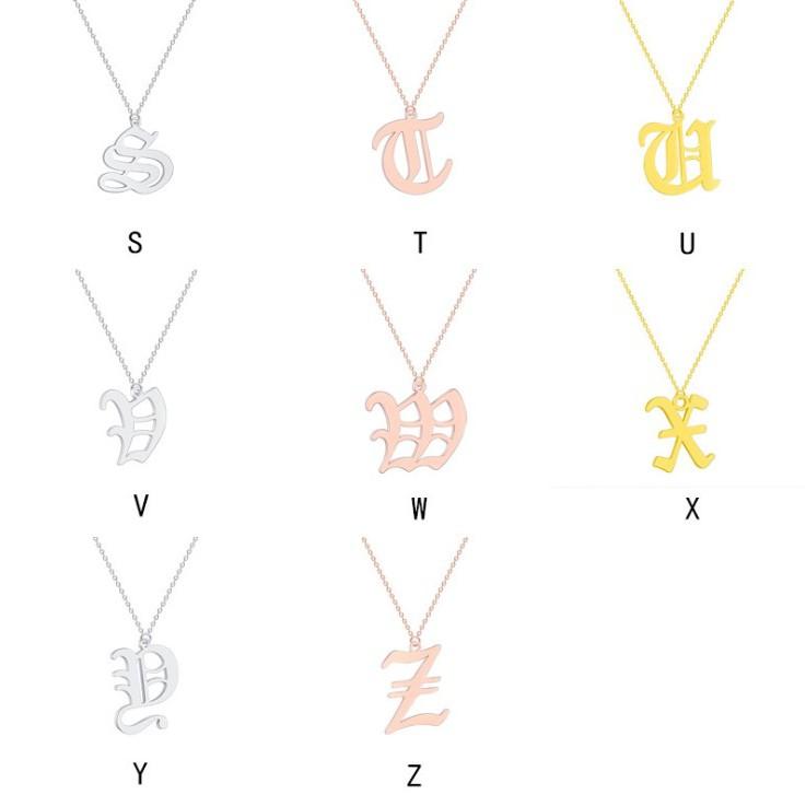 26英文字母白鋼玫瑰金手鍊 復古英文字母手鍊 26字母手鍊 玫瑰金古英文字母手鍊 生日禮物26英文字母手鍊-細節圖6