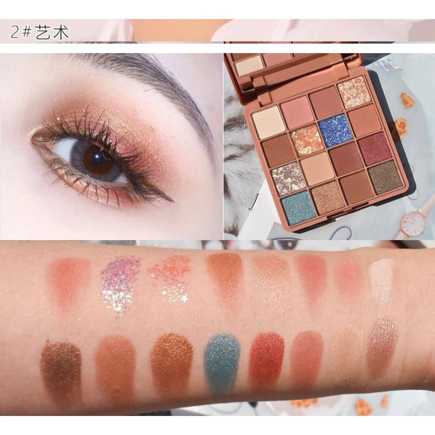 ✨糖果眼影盤 16色眼影盤 16色眼影 閃粉亮片 眼影盤 珠光啞光 亮片眼影 軟糯眼影-細節圖8