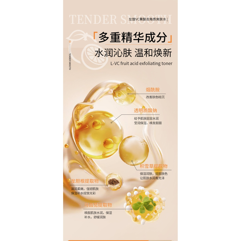 左旋VC 甘醇酸 乙醇酸化妝水 果酸爽膚水 果酸化妝水 左旋VC果酸 果酸去角質爽膚水 果酸精華水-細節圖4
