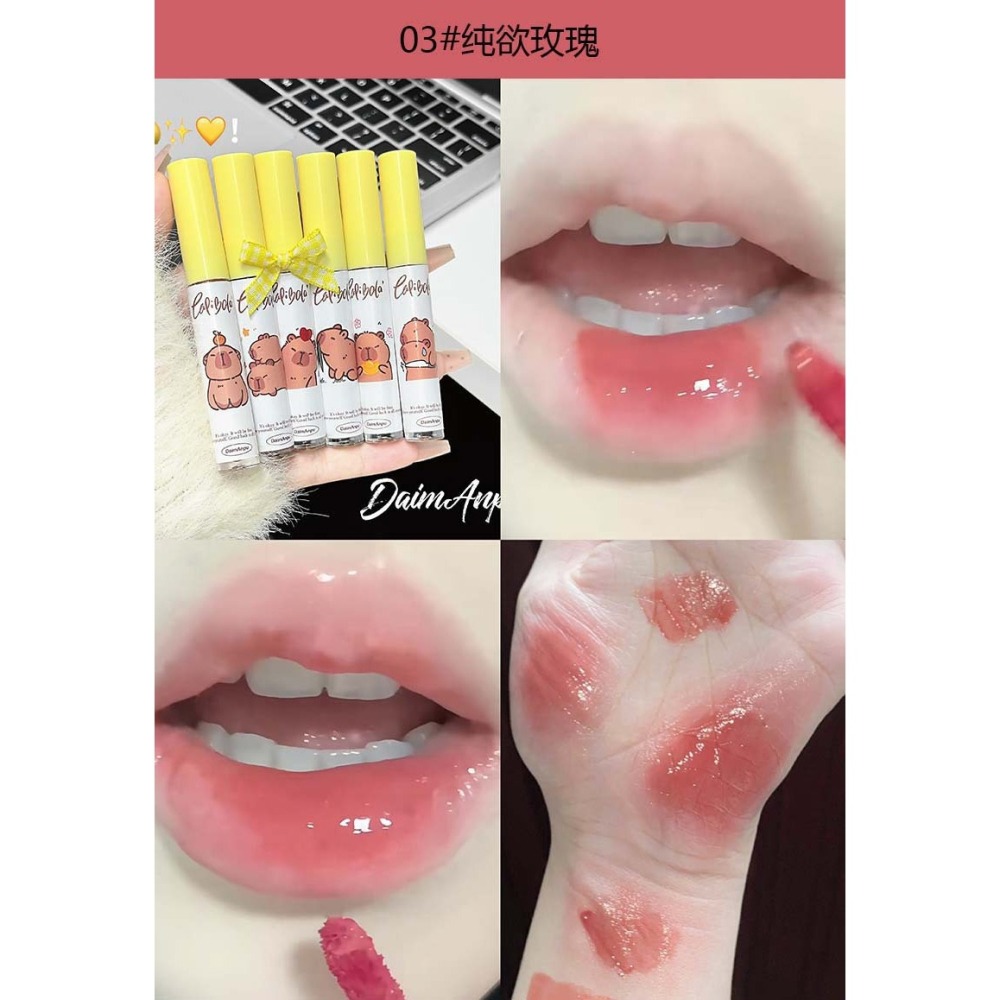 🍭水光鏡面唇釉 鏡面水光唇釉 水潤唇釉 水光唇蜜 水光唇彩 唇釉 唇膏 水光口紅 #水豚君-細節圖7