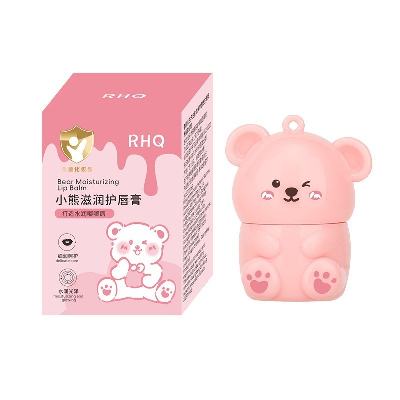 小熊潤脣膏 小熊護唇膏 鑰匙扣唇膏 護唇膏 鑰匙圈唇膏 潤唇膏 潤色護唇膏 萌寵唇膏 打底護唇膏-規格圖11