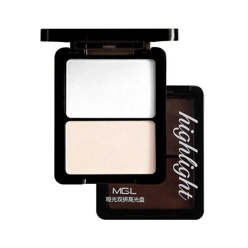 雙色修容盤 雙拼修容一體  高光盤 修容盤 雙色高光修容盤 鼻影 修容高光 膨脹色-細節圖4