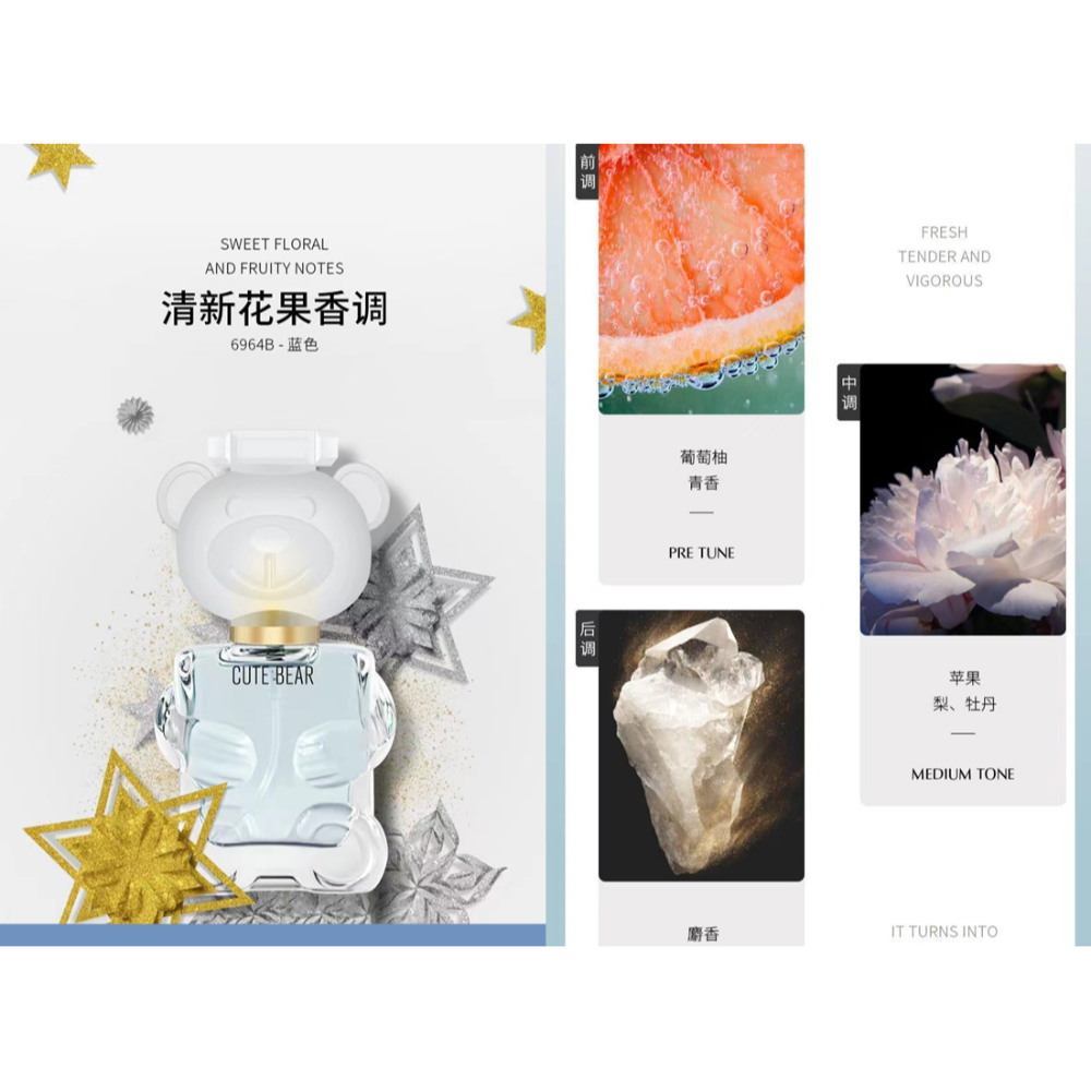 蜜芙美妝 台灣現貨 調皮小熊香水 小熊香水  泰迪熊香水 小熊淡香水 可愛小熊香水-規格圖11