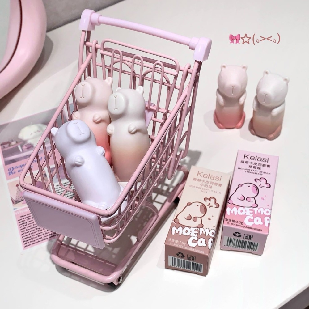 珂拉思護唇膏 卡皮巴拉護唇膏 潤唇膏 水豚君護唇膏 防乾裂 淡化唇紋 保濕滋潤補水-細節圖3