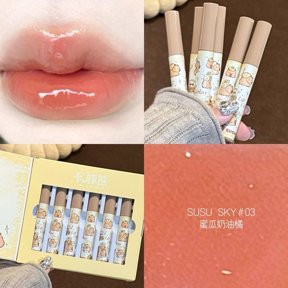 蜜芙美妝 水光鏡面唇釉 鏡面水光唇釉 水潤唇釉 水光唇蜜 果汁唇釉 唇彩 玻璃唇釉 唇膏 水光口紅 灰粉調唇釉 #卡豚熊-細節圖10