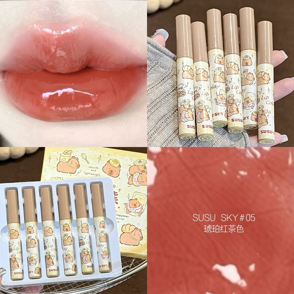 蜜芙美妝 水光鏡面唇釉 鏡面水光唇釉 水潤唇釉 水光唇蜜 果汁唇釉 唇彩 玻璃唇釉 唇膏 水光口紅 灰粉調唇釉 #卡豚熊-規格圖11