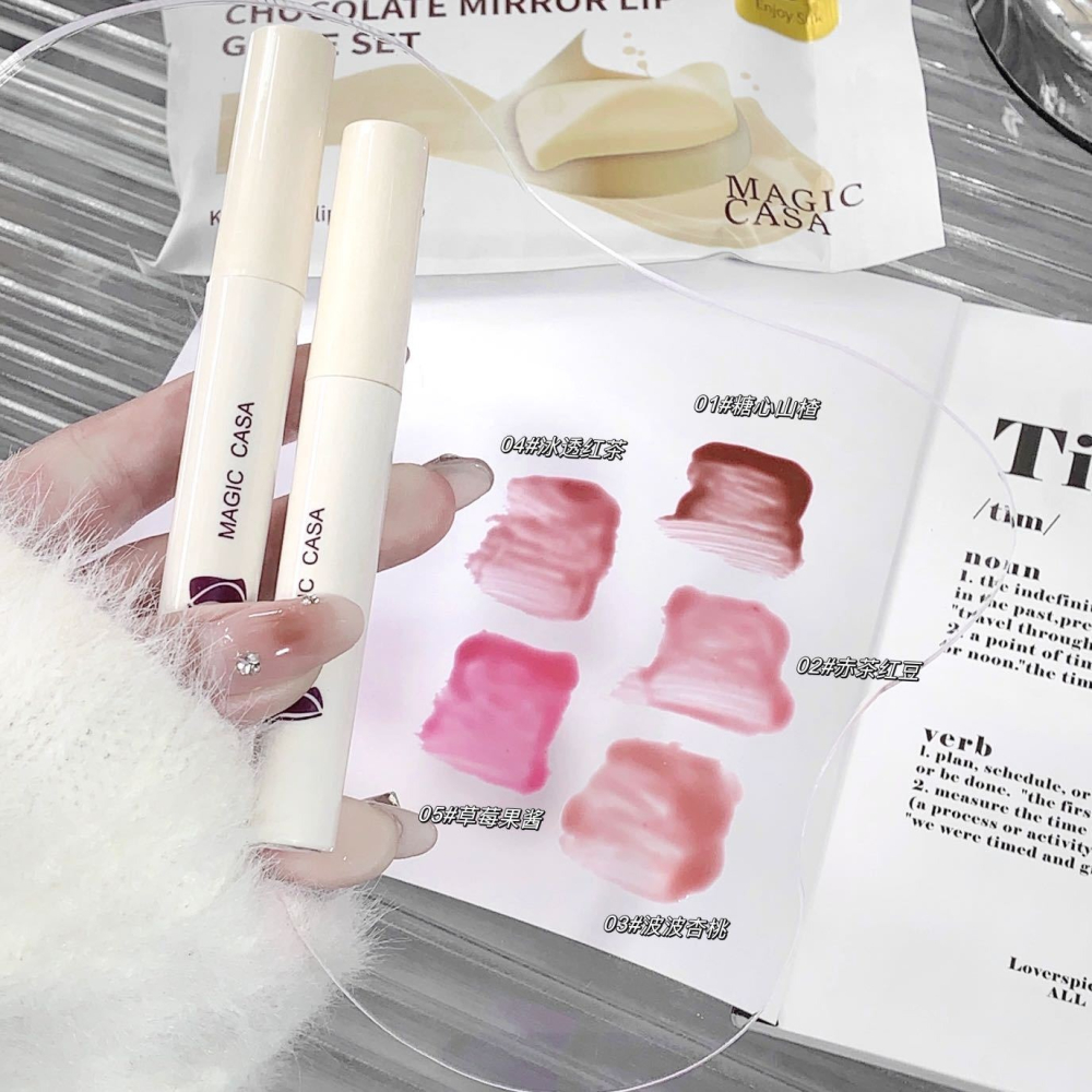 蜜芙美妝 白巧克鏡面唇釉 水光唇釉 果汁唇釉 水光鏡面 學生唇蜜 唇彩 唇釉 唇膏 水光口紅 可愛口紅-細節圖5