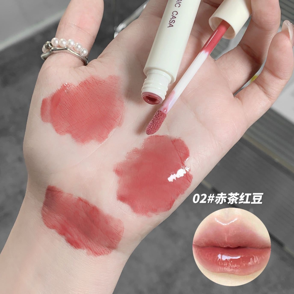 蜜芙美妝 白巧克鏡面唇釉 水光唇釉 果汁唇釉 水光鏡面 學生唇蜜 唇彩 唇釉 唇膏 水光口紅 可愛口紅-細節圖7