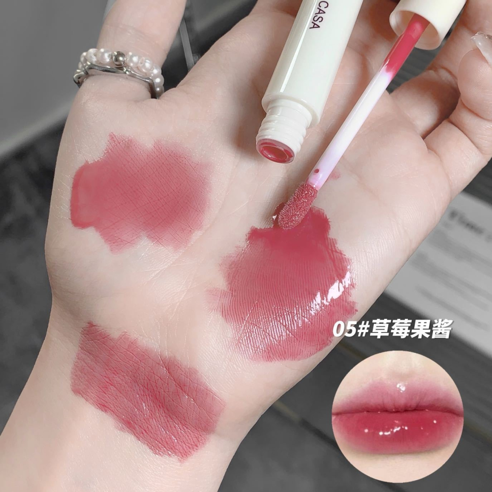 蜜芙美妝 白巧克鏡面唇釉 水光唇釉 果汁唇釉 水光鏡面 學生唇蜜 唇彩 唇釉 唇膏 水光口紅 可愛口紅-細節圖10