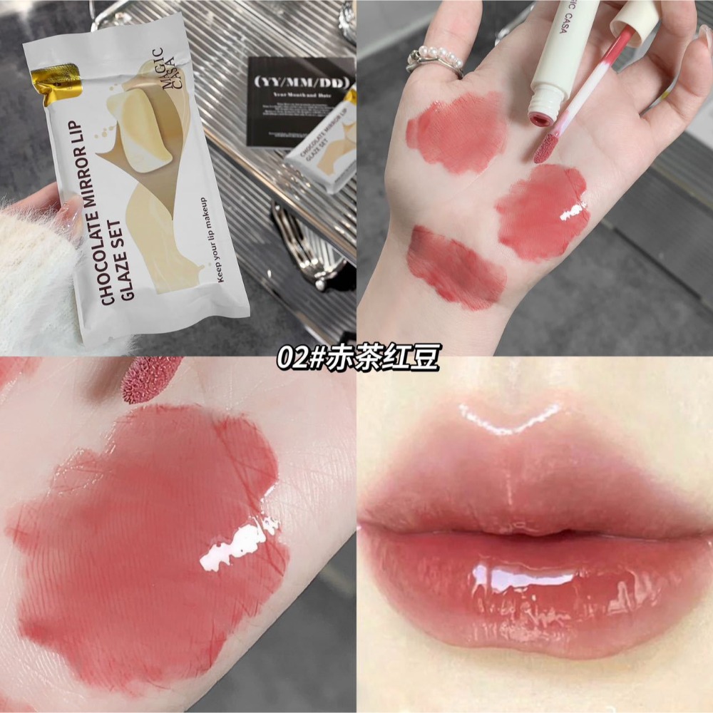 蜜芙美妝 白巧克鏡面唇釉 水光唇釉 果汁唇釉 水光鏡面 學生唇蜜 唇彩 唇釉 唇膏 水光口紅 可愛口紅-規格圖11