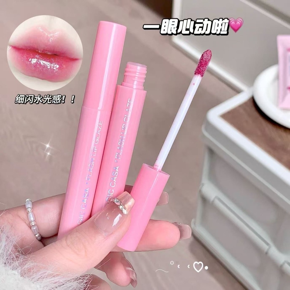 蜜芙美妝 人魚姬唇釉 鏡面水光唇釉 爆閃嘟嘟唇釉 閃亮水光唇蜜 玻璃唇釉 唇膏 水光口紅 人魚姬口紅-細節圖8