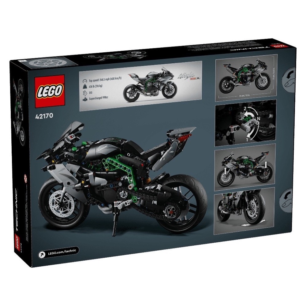 《屁桃柑仔店》現貨LEGO42170 川崎Ninja H2R-Technic系列-細節圖5