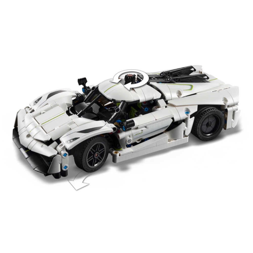 《屁桃柑仔店》現貨 LEGO42184Koenigsegg Jesko Absolut 白色極致超跑-Technic 系-細節圖6