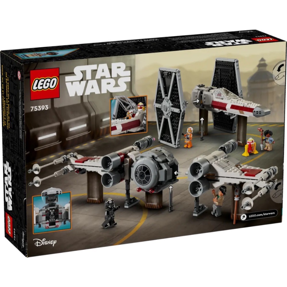 《屁桃柑仔店》現貨LEGO 75393重朔銀河：鈦戰機和X戰機 TIE Fighter & X-Wing -星際大戰系列-細節圖2