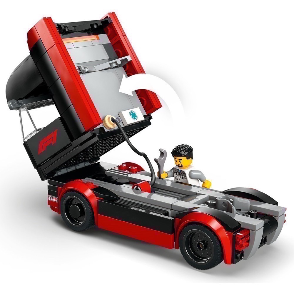 《屁桃柑仔店》現貨LEGO 60445 F1 卡車和 RB20 與 AMR24 F1 汽車-City 系列-細節圖4