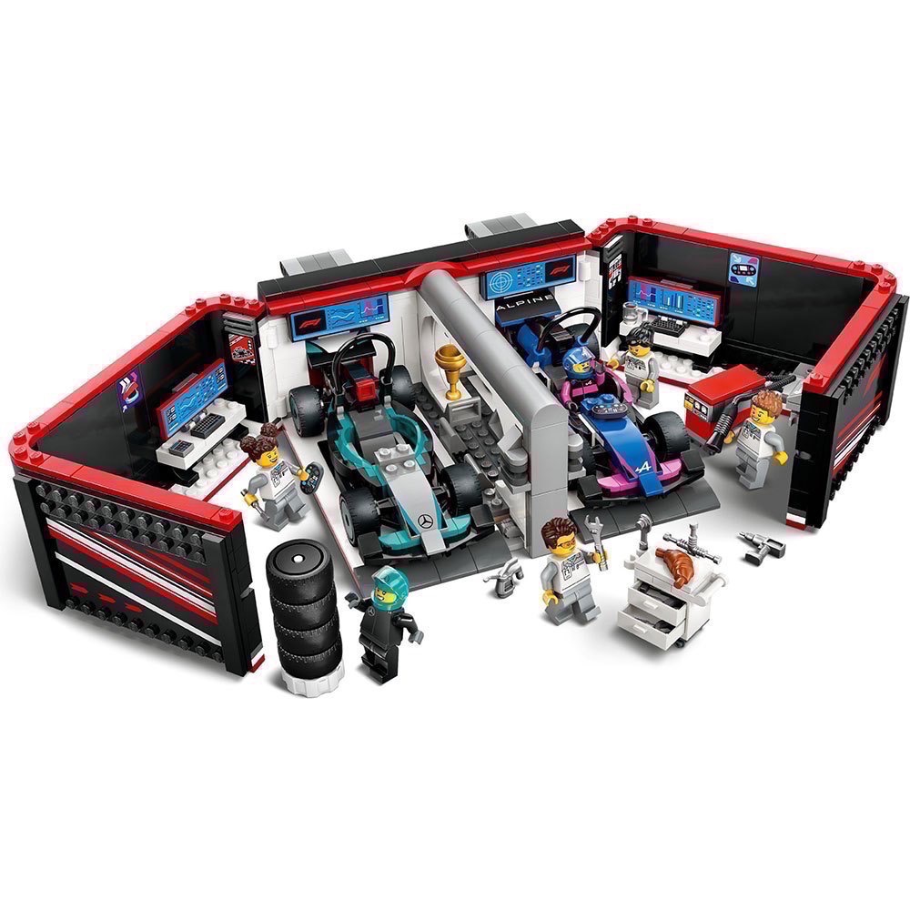 《屁桃柑仔店》現貨LEGO 60444  F1 車庫和 Mercedes-AMG 與 Alpine-細節圖2