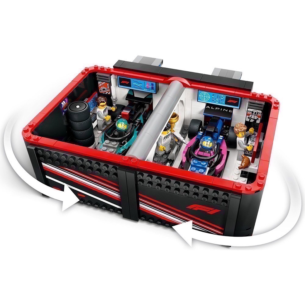 《屁桃柑仔店》現貨LEGO 60444  F1 車庫和 Mercedes-AMG 與 Alpine-細節圖3